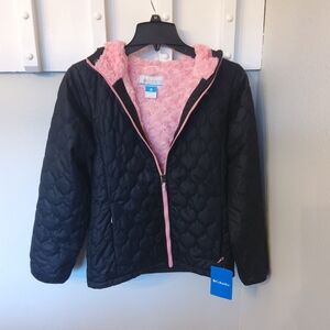 Columbia Black and Pink Kids Jacket